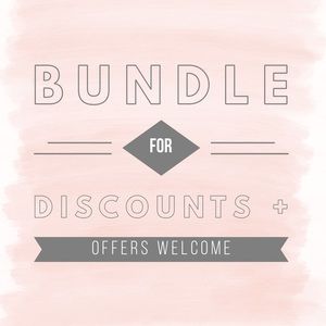 Bundle items to receive discounts! Offers welcome!
